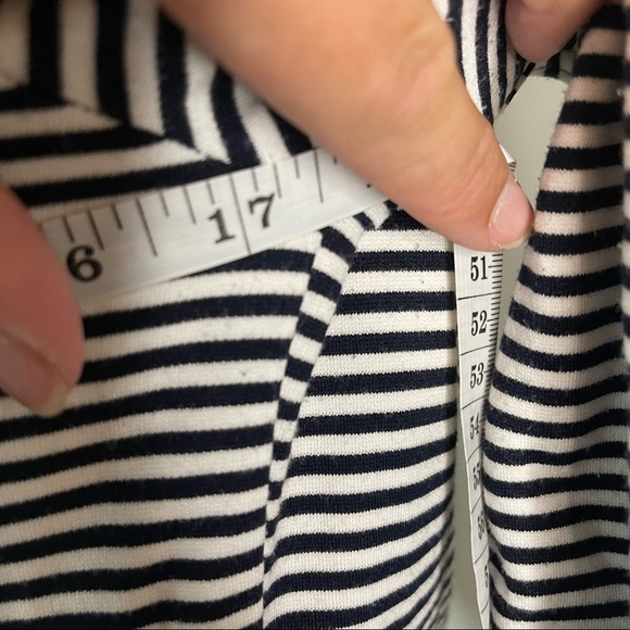 Cabi Nautical Double Breasted Jacket Navy White Striped Jacket - Picture 7 of 10